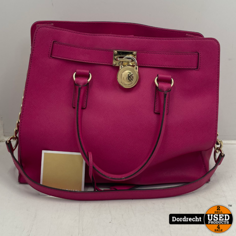 Michael Kors tas Large Hamilton Fuchsia / Roze | Nette staat