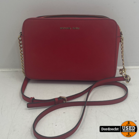 Michael Kors tas Large Jet Set Rood | Nette staat