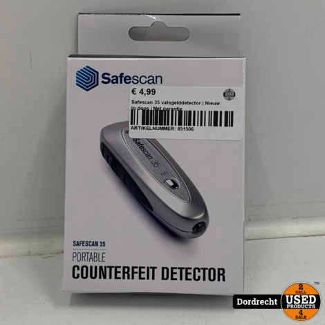 Safescan 35 valsgelddetector | Nieuw in doos | Met garantie