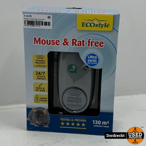 Mouse en rat free ultra sonic pest control | In doos | Met garantie