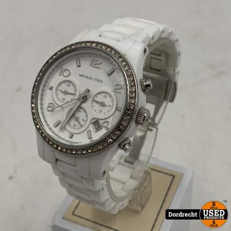 Michael Kors MK5469 horloge keramiek wit | Met garantie