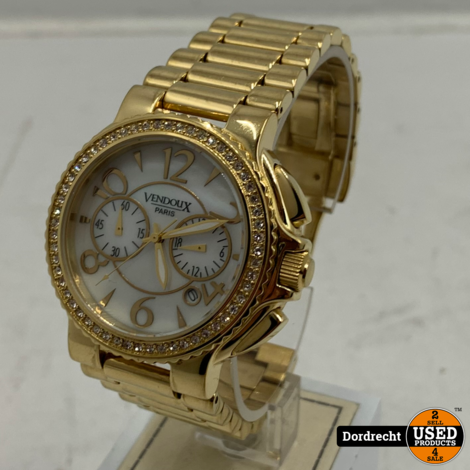 Vendoux Paris MD13900-02 horloge goud | Met garantie