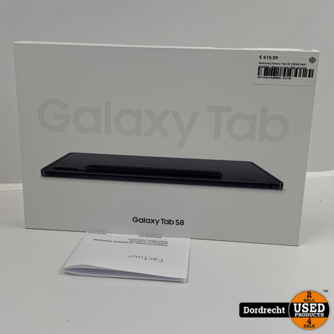 Samsung Galaxy Tab S8 256GB WiFi graphite | Nieuw in seal | Met garantie