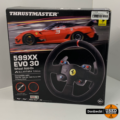 Thrustmaster F599XX EVO 30 Racestuur ADD-ON | PS3/PS4/Xbox One/PC | In doos | Met garantie