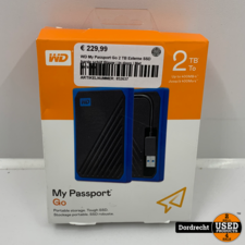 WD My Passport Go 2 TB Externe SSD harde schijf Blauw | In doos | Met garantie