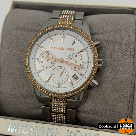 Michael Kors MK6651 Horloge Ritz staal rosekleurig 38 mm | In doos | Met garantie