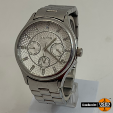 Fossil BQ1560 Horloge Zilver | Kras op glas | Met garantie