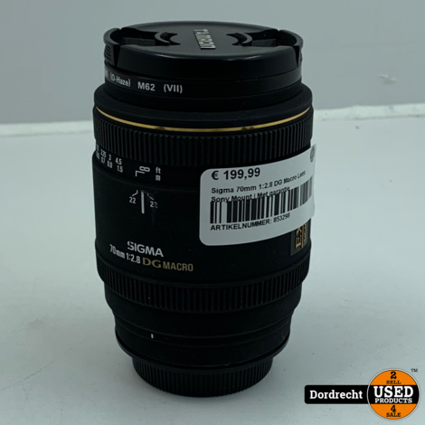 Sigma 70mm 1:2.8 DG Macro Lens Sony Mount | Met garantie