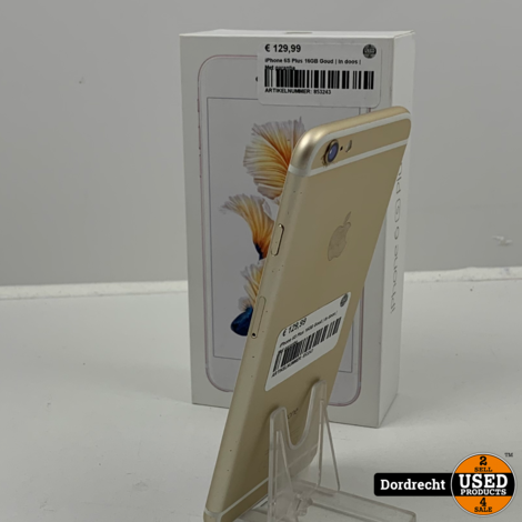 iPhone 6S Plus 16GB Goud | Accu 100% | In doos | Met garantie