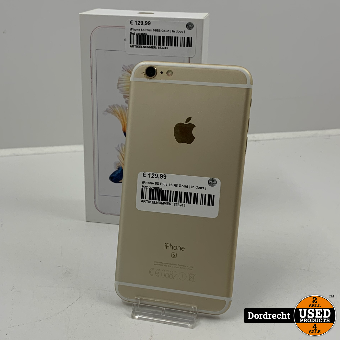 baas buffet plotseling iPhone 6S Plus 16GB Goud | Accu 100% | In doos | Met garantie - Used  Products Dordrecht