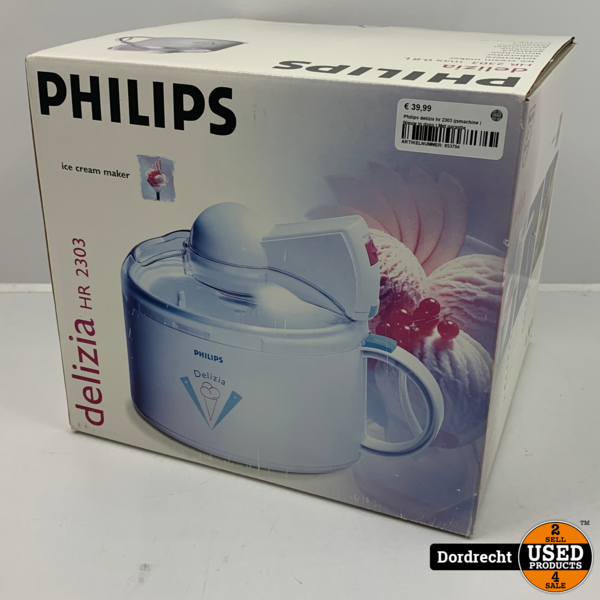 Pionier Glans Kwijtschelding Philips delizia hr 2303 ijsmachine | Nieuw in doos | Met garantie - Used  Products Dordrecht