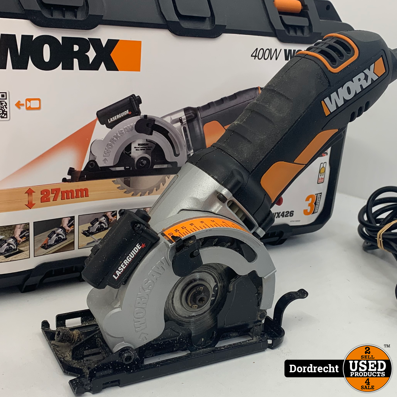 Worx WX426 handcirkelzaag 400W | In kist | Met garantie - Products Dordrecht