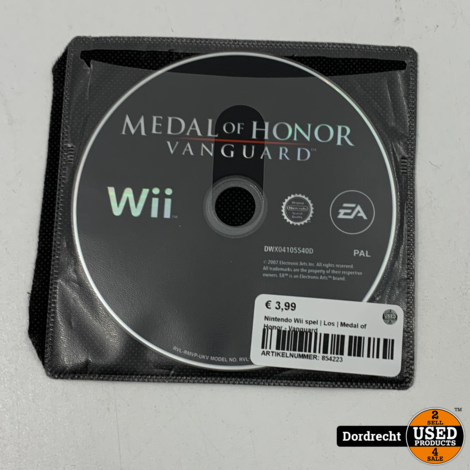 Nintendo Wii spel | Los | Medal of Honor - Vanguard