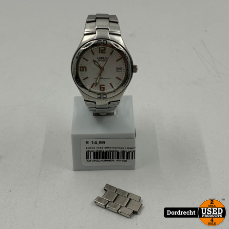 Lorus vx42-x040 horloge | Gebruikte staat | Extra schakels | Met garantie