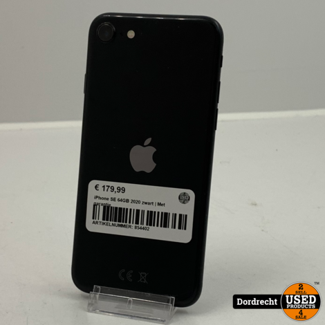 iPhone SE 2020 64GB zwart | Met garantie