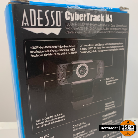Adesso Cybertrack H4 webcam | In doos | Met garantie