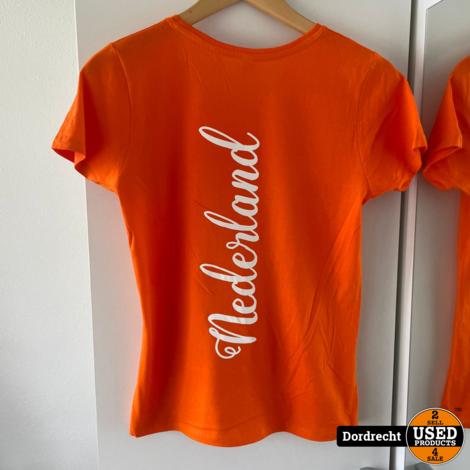 Oranje ''Nederland'' Dames Tshirt koningsdag | Nieuw | Maat XS (Valt klein)