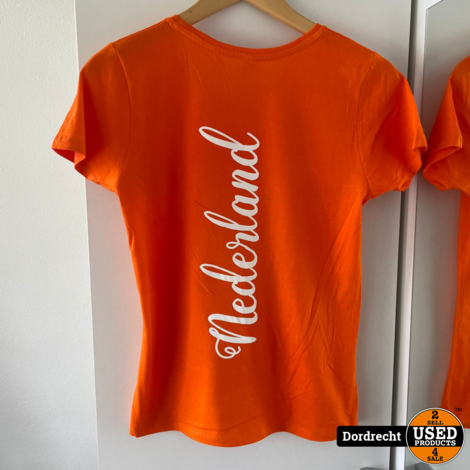 Oranje ''Nederland'' Dames Tshirt koningsdag | Nieuw | Maat S (Valt klein)