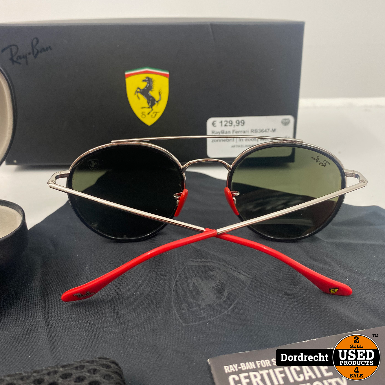 tuin Vijandig Eekhoorn RayBan Ferrari RB3647-M zonnebril | In doos | Met garantie - Used Products  Dordrecht