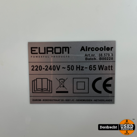 Eurom aircooler 65 watt | Met garantie