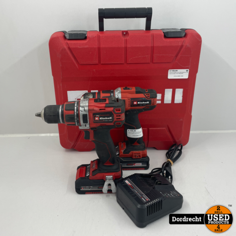 Einhell te-cd 18/40 en te-cd 18/50 boormachine | Met 2 accu's en lader | In kist | Met garantie