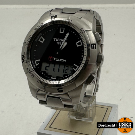 Tissot Touch II Horloge (Model T047420A) | Stalen band | Met boekje en garantie bewijs
