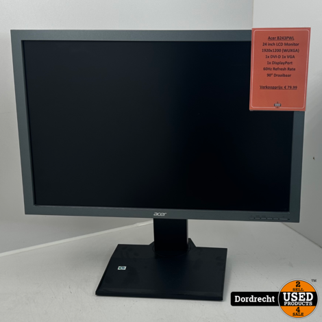 Acer B243PWL Monitor | Met garantie