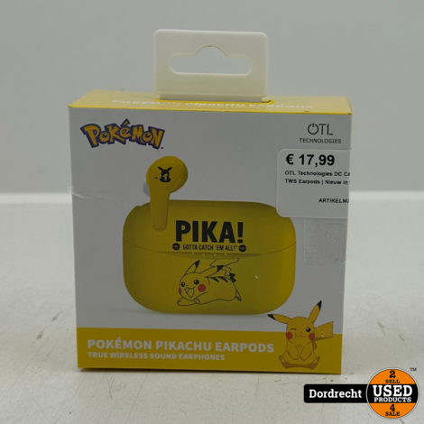 OTL Technologies DC Comics Pokemon Pikachu TWS Earpods | Nieuw in seal | Met garantie