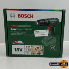 Bosch EasyImpact 18V-40 Accuschroefboormachine Losse Body | Nieuw in seal | Met garantie