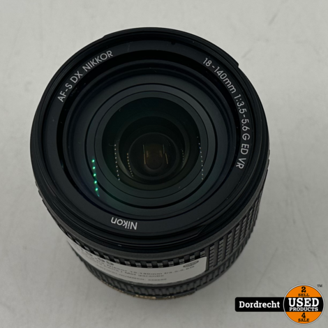 Nikon AF-S DX Nikkor 18-140mm f/3.5-5.6G ED VR Camera Lens | Met garantie