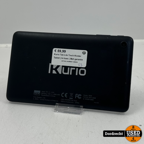Kurio Tab Lite 8GB 7inch Kinder Tablet | In hoes | Krasjes op scherm | Met garantie