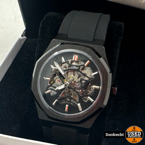 Stuart Watches Automatisch Horloge | Zwart | Nieuw in doos | Met garantie