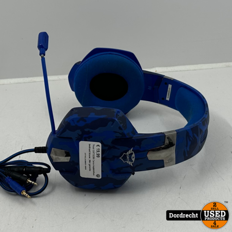 Trust GXT322B Carus koptelefoon bedraad blauw | Met garantie