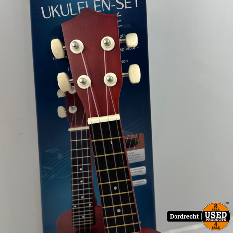 Ukelele set | Met plectrum, lesboek en videocursus | Nieuw in doos |