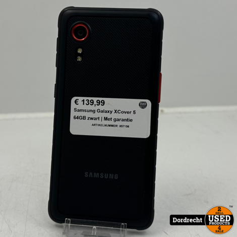 Samsung Galaxy XCover 5 64GB zwart | Krasjes op scherm | Met garantie