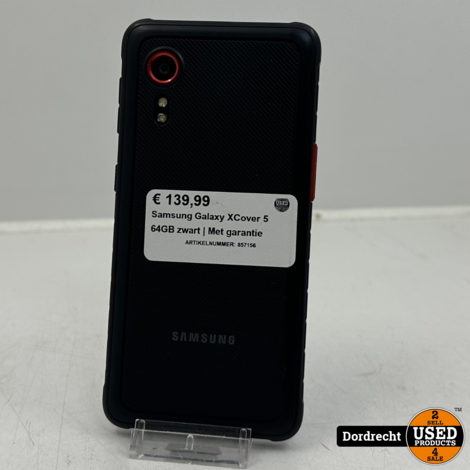 Samsung Galaxy XCover 5 64GB zwart | Met garantie