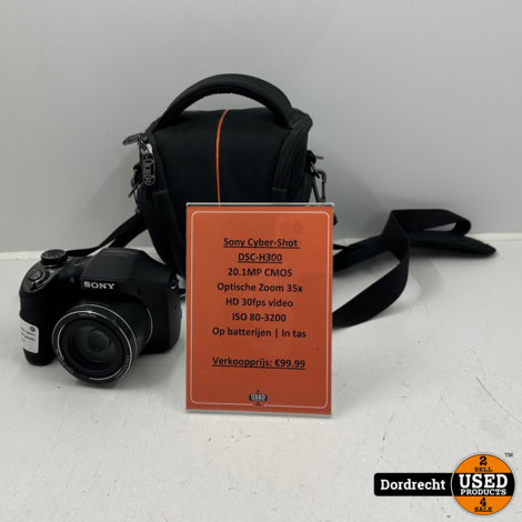 Sony Cyber-shot DSC-H300 Camera | Op batterijen | In tas | Met garantie