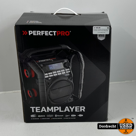 PerfectPro Teamplayer TP3 dab+ bluetooth bouwradio | Nieuw in doos | Met garantie
