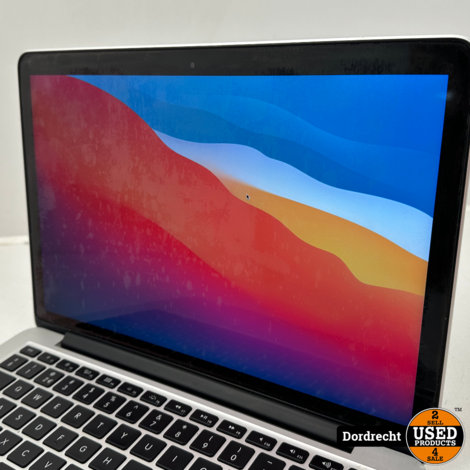 Macbook Pro 2014 13inch | Coating probleem | Intel Core i5 2.6GHz 8GB RAM 256GB SSD Intel Iris 1536 MB | Met garantie