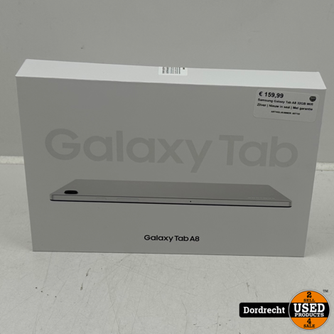 Samsung Galaxy Tab A8 32GB Wifi Zilver | Nieuw in seal | Met garantie