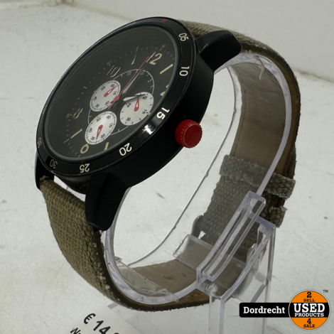Watch2Have 18009-4C Horloge Zwart / Groen | Met garantie