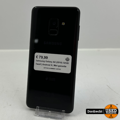 Samsung Galaxy A8 (2018) 32GB Zwart | Android 9 | Met garantie