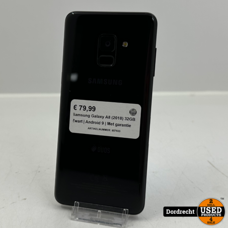 Samsung Galaxy A8 (2018) 32GB Zwart | Android 9 | Met garantie