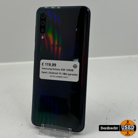 Samsung Galaxy A50 128GB Zwart | Android 11 | Met garantie