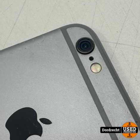 iPhone 6 16GB Space Gray | | iOS 12.5.7 | TouchID Stuk | Glas camera weg | Met garantie