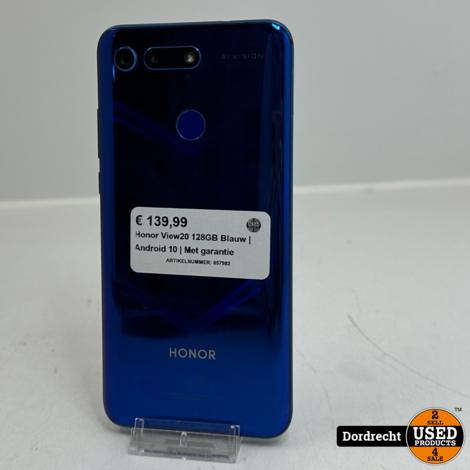 Honor View20 128GB Blauw | Android 10 | Met garantie