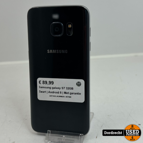 Samsung galaxy S7 32GB Zwart | Android 8 | Met garantie