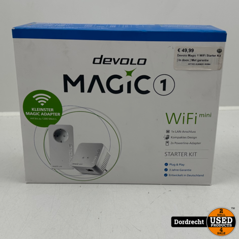 Devolo Magic 1 WiFi Mini Starter Kit | In doos | Met garantie