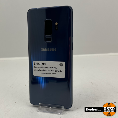 Samsung Galaxy S9+ 64GB Blauw | Android 10 | Met garantie