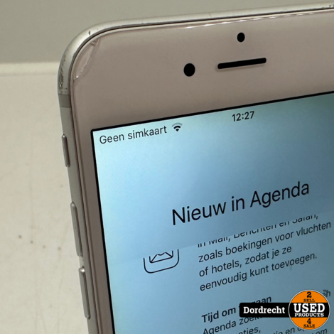 iPhone 6 16GB Zilver | Scheurtje in scherm | iOS 12.5.7 | Met garantie